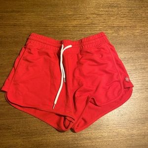 Red sleepy shorts from forever 21 medium one size